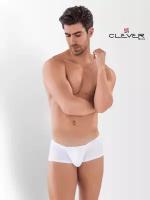 Мужские трусы хипсы белые Clever Moda CLEVER LATIN BOXER 087201 S (44)