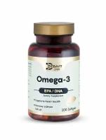 Омега 3 1000 мг 100 капсул Турция / Omega 3 Fish Oil / Рыбий жир / Витамины для взрослых и детей / Халяль