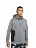 Худи Men's Jordan Casual Sports Logo Pullover Long Sleeves Gray размер L