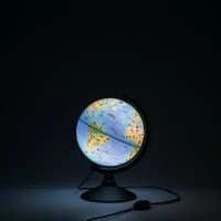 Глобус Земли Зоогеографический детский с подсветкой 210мм Globen