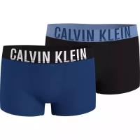 Трусы CALVIN KLEIN, 2 шт., размер 116/122, черный, синий