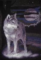 Набор для вышивания крестом "Белый волк" Ж-0462, 24х36 см, Panna