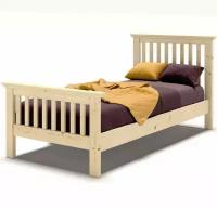 Кровать односпальная 900х2000 с изножьем из массива дерева