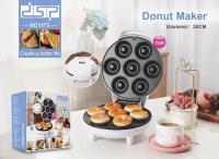 Donut maker, прибор для выпечки мини пончиков, форма для пончиков электрическая, вафельница DSP 1173