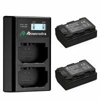 2 аккумулятора NP-FZ100 + зарядное устройство Powerextra SN-FZ100LCD-B