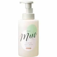 KRACIE Muo Foam Body Wash Увлажняющее жидкое мыло-пенка для тела, без добавок, с натуральными эфирными маслами и ароматом бергамота, лаванды и нотками апельсина, помпа 480 мл