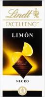 Lindt Excellence темный шоколад с Лимоном, 100 г