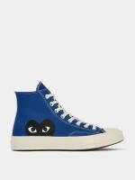 Кеды Converse x Comme des Garçons CDG PLAY Chuck 70 Hi Blue, Синий, 42