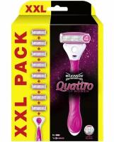 Wilkinson Sword / Schick Quattro for Women / Бритвенный женский станок с 8 сменными кассетами