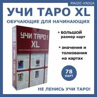 Учи Таро XL размера / Гадальные карты таро обучающие колода для начинающих