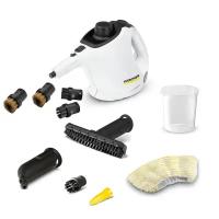 Пароочиститель Karcher SC 1 EasyFix Scrub белый+4 насадки