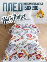 Плед Павлинка Harry Potter/Гарри Поттер, 150х200 см, 1.5-спальный, полуторный, совы