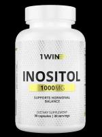 1WIN Инозитол 1000 мг, витамины для женского здоровья и баланса гормонов для женщин, 90 капсул