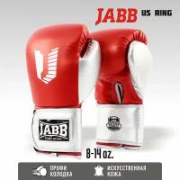 Перчатки бокс.(иск. кожа) Jabb JE-4081/US Ring красный 14ун