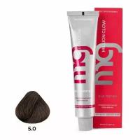 Крем-краска для волос TNL Million glow Private collection Silk protein тон 5/0 Светлый коричневый