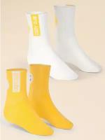 UEGL3352(2) Носки детские Pelican (Пеликан), размер обуви 26-28 (длина стопы 16-18 см), цвет Молочный/желтый, штрих-код 4640074824889