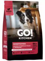 Go! Kitchen Sensitivities Grain Free - Сухой корм для собак и щенков, с лососем и морской рыбой, для чувствительного пищеварения (1,59 кг)