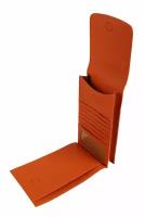 Чехол-сумка для телефона из натуральной кожи Petek 1855 10008.199.24 оранжевый, зернистый