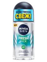 Дезодорант-антиперспирант шариковый Nivea Men "Fresh Kick" эффект свежести, 50 мл