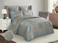 Постельное белье 2 спальное Cleo Satin Jacquard наволочки 50х70 и 70х70