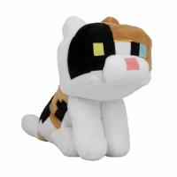 Мягкая игрушка "Ситцевая кошка" Minecraft Happy Explorer Calico Cat 20 см