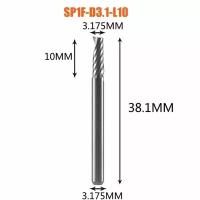 Dreanique однозаходная фреза по дереву для ЧПУ станка (3.175x10x38x3.175) SP1F-D3.1-L10 39711