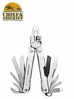 Мультитул Leatherman Super Tool 300, 19 функций, серебристый, нейлоновый чехол, 831148