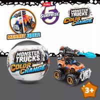 Игровой набор ZURU 5 surprise Monster Trucks Color Change 77422