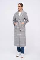Пальто женское 6-2121кл-0366-светло-серый-42 ElectraStyle