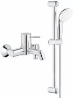 Смеситель для ванны Grohe BauClassic 32865000 + 27924001