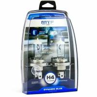 Галогенные лампы MTF-Light Dynamic Blue H4 12V 60/55W 2шт. голубой свет