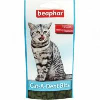 Подушечки лакомство для кошек для чистки зубов Cat-A-Dent Bits, 35гр