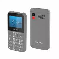 Мобильный телефон Maxvi B200 Grey (2sim/2"/0,3МП/1400mAh)