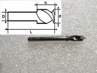 Сверло для печатных плат ZZ4.10, d-4,1/ h-12/ D-3.175/ L-38.1. для ЧПУ станка