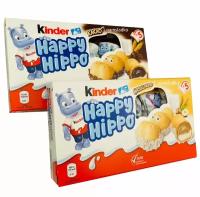 Набор печенье бегемотики Kinder Happy Hippo kakao+haselnuss 207 гр. - Германия
