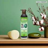 Jinda Herbal Shampoo Травяной шампунь от выпадения и для роста волос Джинда, 250 мл, Тайланд