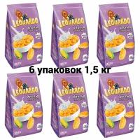 Leonardo, хлопья кукурузные 1,5 кг, 6 упаковок по 250 г