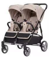 Коляска для двойни Carrello Connect 2 в 1 Cotton Beige