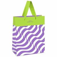 Пакет подарочный 1шт 18*23*10см MESHU "lavender Color Illusion", отд. фольгой, матовая ламинация 339790