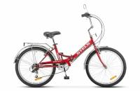 Велосипед складной Stels Pilot-750 24" Z010 14", 6-скр.(Красный)