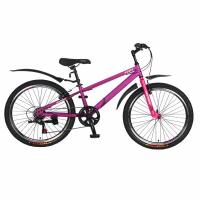 Велосипед подростковый VELTORY 4004/розовый/ колесо 24 (на 9-13 лет, рост 130-150см)