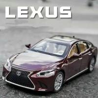 Коллекционная машинка игрушка металлическая Lexus LS масштабная модель Лексус 1:32 инерционный механизм