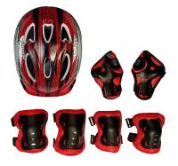 Комплект защиты для катания илизиум спорт шлем наколенники налокотники защита запястья для роликов скейта самоката