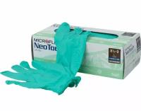 Перчатки неопреновые Ansell MICROFLEX NeoTouch 25-101, цвет: светло-зеленый, размер XL, 100 шт. (50 пар), нестерильные неопудренные