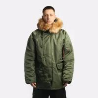 Куртка Alpha Industries Parka N-3B HERITAGE Размер 2XL Мужской Зеленый