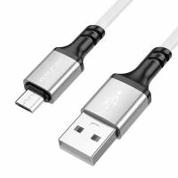 Кабель для зарядки iPhone Borofone Micro USB 2,4A 1м белый/черный