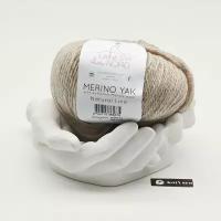 Пряжа Laines du Nord Merino Yak №01 (Меринос + Як) 50гр 115м