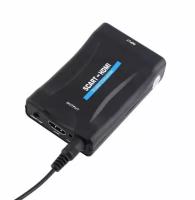 Адаптер- Конвертер HD Video Converter SCART- HDMI 1080P с блоком питания