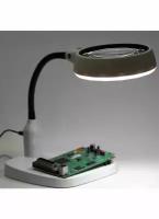 Лупа-лампа с круговой LED подсветкой 8х/130мм, фокус 147 мм, NO.7768-24LC