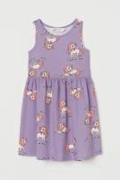 Платье H&M для девочек, цвет Фиолетовый; размер 98/104